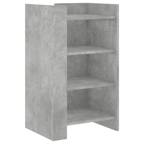 vidaXL Skjenk betonggr&aring; 45x35x75 cm konstruert tre