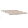 vidaXL Uttrekkbar markise Beige 350 x 250 cm Polyester og aluminium