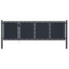 vidaXL Hageport st&aring;l 350x100 cm antrasitt