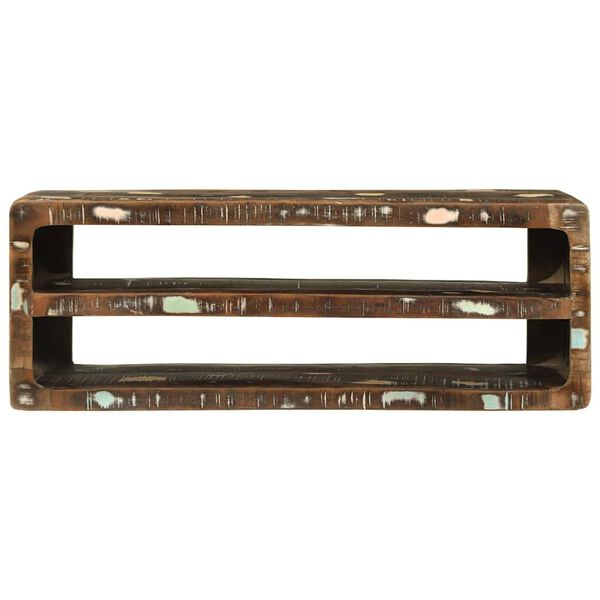 vidaXL TV-skap Flerfarget 100 x 32 x 36 cm Massivt gjenvunnet tre