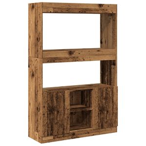 vidaXL Highboard gammelt tre 92x33x140 cm konstruert tre