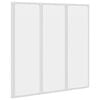 vidaXL Dusjskjerm 117x120 cm 3 paneler sammenleggbar