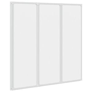 vidaXL Dusjskjerm 117x120 cm 3 paneler sammenleggbar