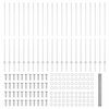 vidaXL Gjerde med stolpe s&oslash;lv 1,5 x 50 m St&aring;l