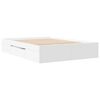 vidaXL Sengeramme hvit 120x190 cm konstruert tre