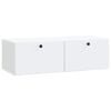 vidaXL Vegghengt TV skap 98 x 41 x 30 cm Hvit Konstruert tre