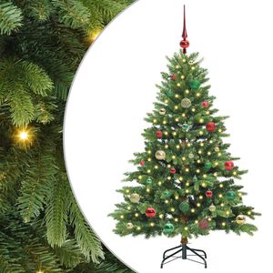 vidaXL Kunstig juletre med 150 LED med stativ gr&oslash;nn 150 cm PE og PVC