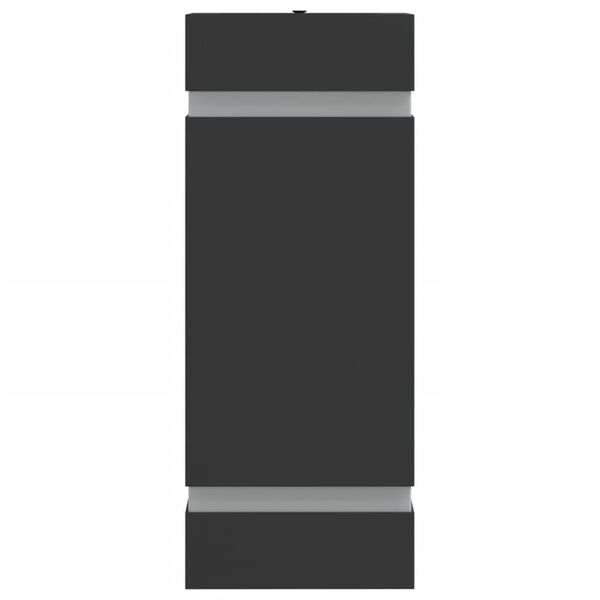 vidaXL Veggmontert utelampe svart rustfritt stål