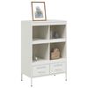 vidaXL Highboard hvit 68x39x101,5 cm stål