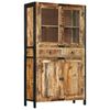 vidaXL Highboard 100x40x175 cm grov heltre mango
