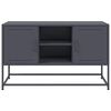 vidaXL TV-benk antrasitt 100,5x39x60,5 cm stål