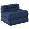 vidaXL Modulsofa 3 pcs Indigo stoff