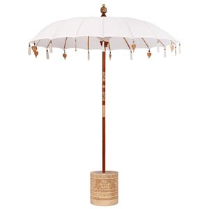 vidaXL Balinesisk parasoll med base 250 190 x 190 x 250 cm