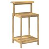vidaXL Utend&oslash;rs pottingbenk 56,5 x 48,5 x 107 cm Solid akasietre Hvit