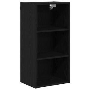 vidaXL Hengende skap Svart Eik 40 x 29,5 x 80 cm Konstruert tre