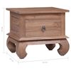 vidaXL Nattbord 45x35x40 cm heltre teak