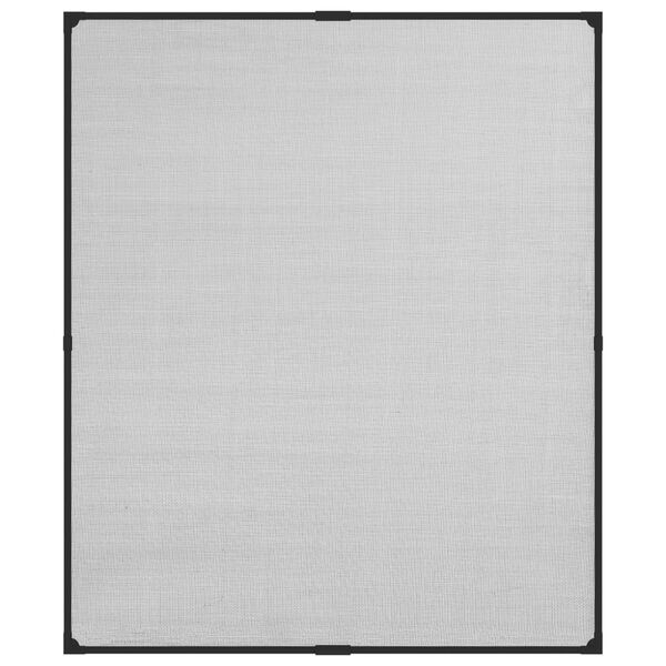 vidaXL Magnetisk insektskjerm for vindu antrasitt 100x120cm glassfiber