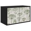 vidaXL Vegghengt TV-skap GOTHA 69 x 33 x 40 cm Svart eik