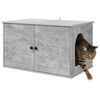 vidaXL Katt Hus Betong 85 x 55 x 50 cm Konstruert tre
