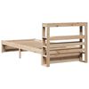 vidaXL Sengeramme med hodegavl 75x190 cm heltre furu