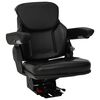 vidaXL Traktor sete med oppheng Svart 60 x 58 x 72 cm St&aring;l og PVC
