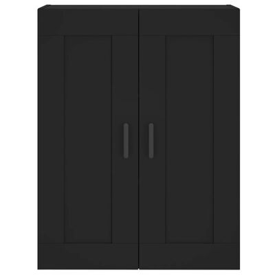 vidaXL Highboard svart 69,5x34x180 cm konstruert tre