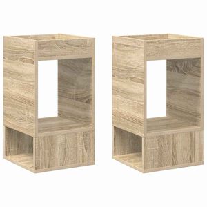 vidaXL Avlastningsbord 2 stk. Sonoma eik 30 x 30 x 56 cm