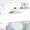 vidaXL Flytende vegghylle eik 50x23x3,8 cm MDF