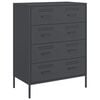 vidaXL Skjenk antrasitt 68x39x89 cm st&aring;l