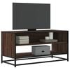 vidaXL TV-benk brun eik 91x40x46 cm konstruert tre og metall
