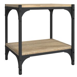 vidaXL TV-benk sonoma eik 40x33x41 cm konstruert tre og st&aring;l