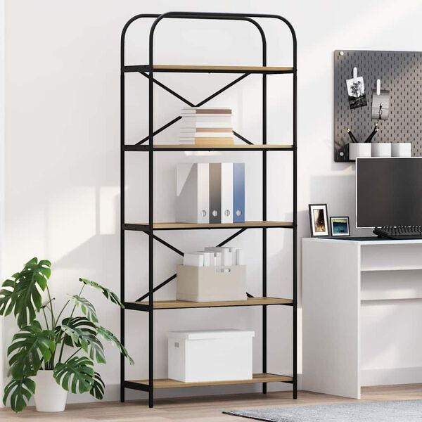 vidaXL Bokhylle Artisan Eik 80 x 30 x 183 cm Konstruert tre