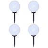 vidaXL Utend&oslash;rs LED-lamper for hagesti 4 stk 30 cm med jordpinne
