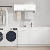 vidaXL Garderobeskap hvit 100x32,5x35 cm konstruert tre