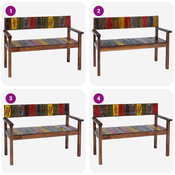 vidaXL Spisestoler 4 stk gjenvunnet heltre