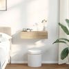 vidaXL Vegghylle med skuffer sonoma eik 60x26,5x15 cm konstruert tre