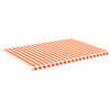 vidaXL Erstatningsduk for markise gul og oransje 480x345 cm polyester