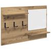 vidaXL Vegghengt kleshenger Veggmontert Artisan Eik 90 x 10 x 50 cm