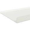 vidaXL Flytende hylle Veggmontert 2 pcs Hvit 40 x 18 x 2,5 cm St&aring;l