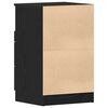 vidaXL Nattbordskap 2 pcs Svart Eik 40 x 35 x 65 cm Konstruert tre