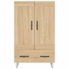 vidaXL Highboard sonoma eik 69,5x31x115 cm konstruert tre