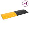 vidaXL Fartshumper 4 stk gul og svart 97x32,5x4 cm gummi