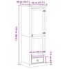 vidaXL Garderobe Corona 55x52x170 cm heltre furu