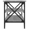 vidaXL Sidebord grå sonoma 55x38x45 cm konstruert tre