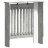 vidaXL Radiator Deksel Betonggr&aring; 78 x 19 x 81,5 cm Konstruert tre