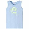 Singlet for barn myk bl&aring; melert 92