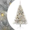 vidaXL Kunstig Forh&aring;ndsopplyst Juletre med 300 LED s&oslash;lv 180 cm PET