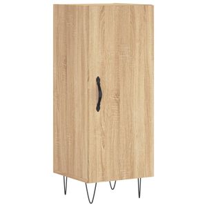 vidaXL Skjenk sonoma eik 34,5x34x90 cm konstruert tre