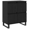 vidaXL Serviesskap Svart Eik 60 x 35 x 70 cm