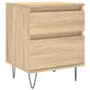 vidaXL Nattbord 2 stk sonoma eik 40x35x50 cm konstruert tre